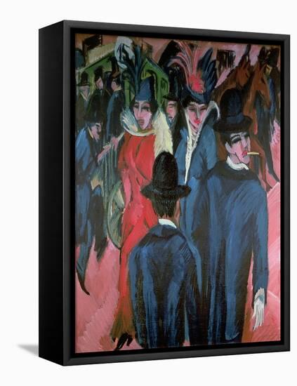 Berlin Street Scene, 1913-Ernst Ludwig Kirchner-Framed Premier Image Canvas