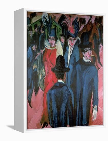 Berlin Street Scene, 1913-Ernst Ludwig Kirchner-Framed Premier Image Canvas