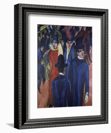 Berlin Street Scene, 1913-Ernst Ludwig Kirchner-Framed Giclee Print