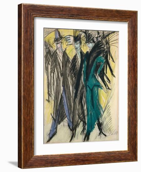 Berlin Street-Ernst Ludwig Kirchner-Framed Giclee Print
