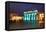 Berlin, the Brandenburg Gate, Night Photography-Catharina Lux-Framed Premier Image Canvas