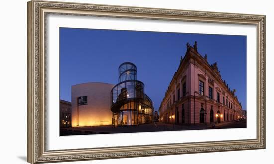 Berlin, Unter Den Linden, Zeughaus (Arsenal), German Historical Museum, Pei-Bau, Panorama, Evening-Catharina Lux-Framed Photographic Print