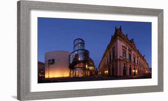 Berlin, Unter Den Linden, Zeughaus (Arsenal), German Historical Museum, Pei-Bau, Panorama, Evening-Catharina Lux-Framed Photographic Print