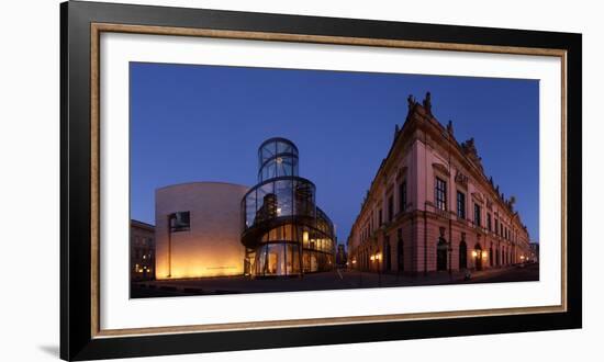 Berlin, Unter Den Linden, Zeughaus (Arsenal), German Historical Museum, Pei-Bau, Panorama, Evening-Catharina Lux-Framed Photographic Print