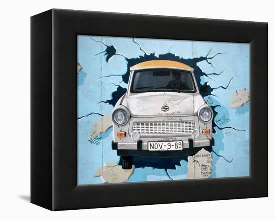 Berlin Wall Mural, East Side Gallery, Berlin, Germany-Martin Moos-Framed Premier Image Canvas