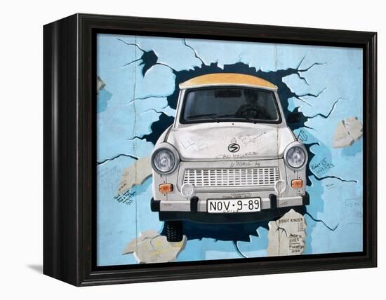 Berlin Wall Mural, East Side Gallery, Berlin, Germany-Martin Moos-Framed Premier Image Canvas