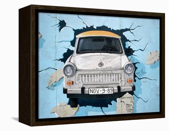 Berlin Wall Mural, East Side Gallery, Berlin, Germany-Martin Moos-Framed Premier Image Canvas