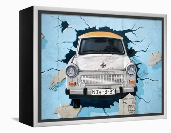 Berlin Wall Mural, East Side Gallery, Berlin, Germany-Martin Moos-Framed Premier Image Canvas