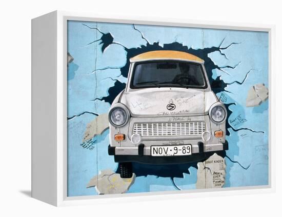 Berlin Wall Mural, East Side Gallery, Berlin, Germany-Martin Moos-Framed Premier Image Canvas