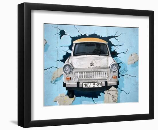 Berlin Wall Mural, East Side Gallery, Berlin, Germany-Martin Moos-Framed Photographic Print