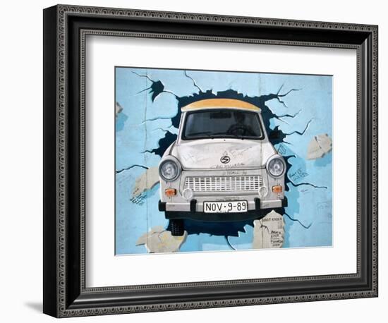 Berlin Wall Mural, East Side Gallery, Berlin, Germany-Martin Moos-Framed Photographic Print