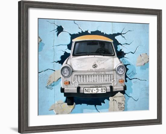 Berlin Wall Mural, East Side Gallery, Berlin, Germany-Martin Moos-Framed Photographic Print