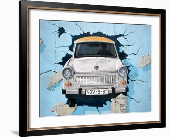 Berlin Wall Mural, East Side Gallery, Berlin, Germany-Martin Moos-Framed Photographic Print