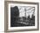 Berlin Wall Stretches Divisionally Between Buildings That Were Once on Common Ground-Paul Schutzer-Framed Photographic Print