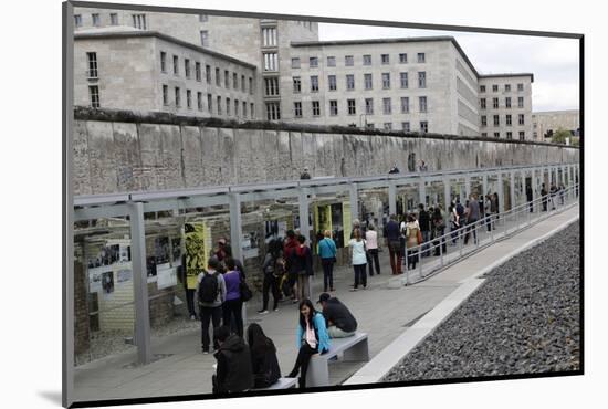 Berlin Wall Today in Berlin, Germany-Dennis Brack-Mounted Photographic Print