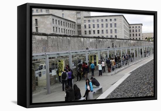 Berlin Wall Today in Berlin, Germany-Dennis Brack-Framed Premier Image Canvas