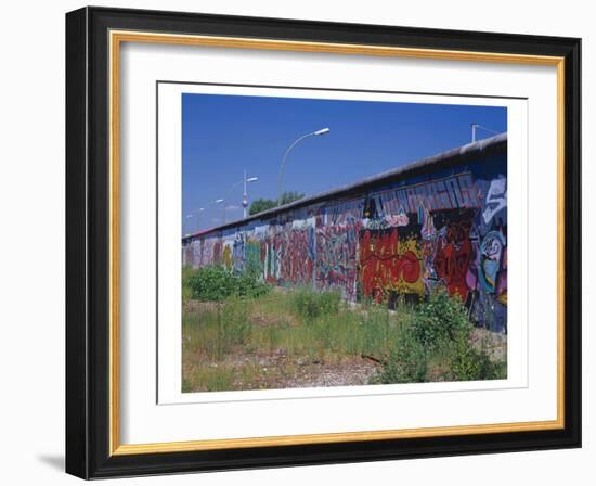 Berlin Wall TV tower Berlin-null-Framed Art Print