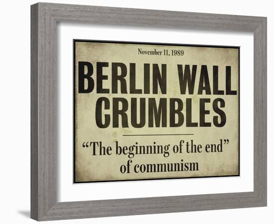 Berlin Wall-null-Framed Giclee Print