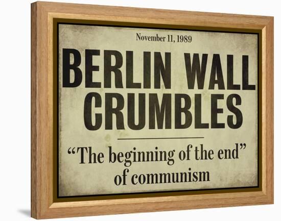 Berlin Wall-null-Framed Premier Image Canvas
