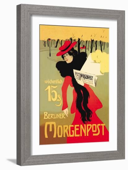 Berliner Morganpost-Howard Pyle-Framed Art Print