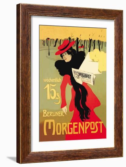 Berliner Morganpost-Howard Pyle-Framed Art Print