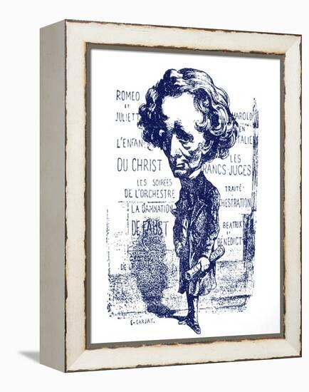 Berlioz caricature by Carjat-Etienne Carjat-Framed Premier Image Canvas