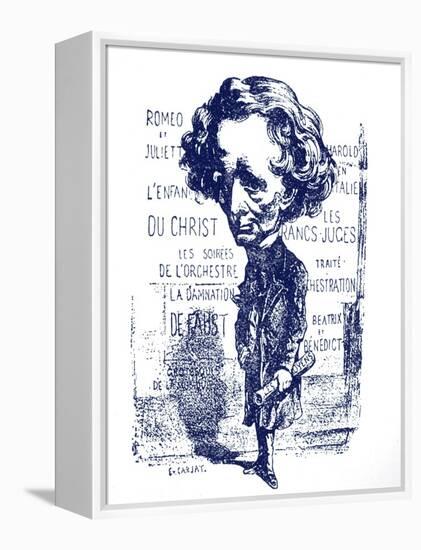 Berlioz caricature by Carjat-Etienne Carjat-Framed Premier Image Canvas