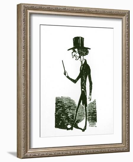 Berlioz caricature by Nadar-Nadar-Framed Premium Giclee Print