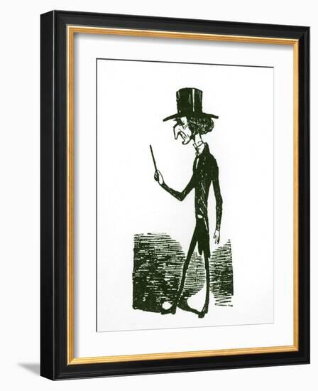 Berlioz caricature by Nadar-Nadar-Framed Premium Giclee Print