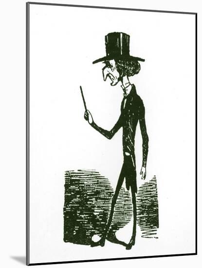 Berlioz caricature by Nadar-Nadar-Mounted Giclee Print