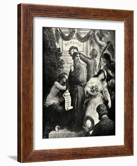 Berlioz memorial picture by-Henri Fantin-Latour-Framed Giclee Print