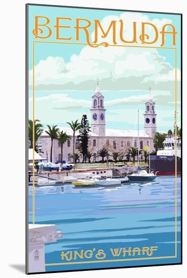 Bermuda - King's Wharf-Lantern Press-Mounted Art Print