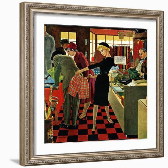 "Bermuda Shorts," March 12, 1960-George Hughes-Framed Giclee Print