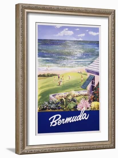 Bermuda Travel Poster-null-Framed Giclee Print