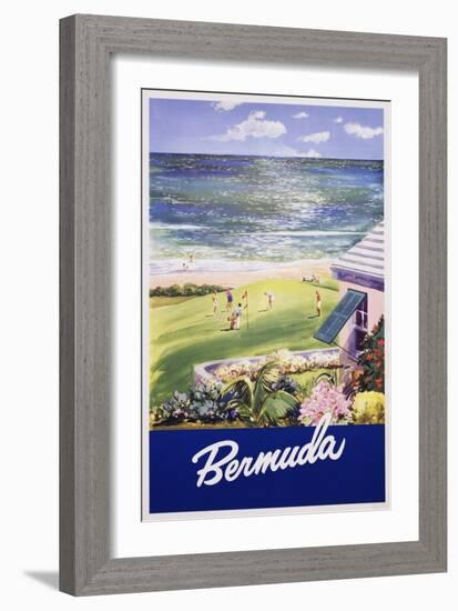 Bermuda Travel Poster-null-Framed Giclee Print