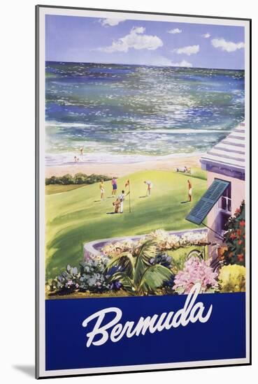 Bermuda Travel Poster-null-Mounted Giclee Print