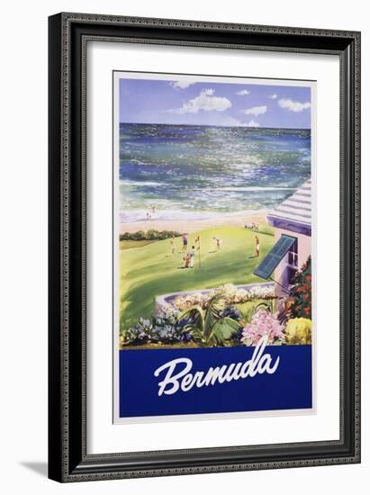 Bermuda Travel Poster-null-Framed Giclee Print