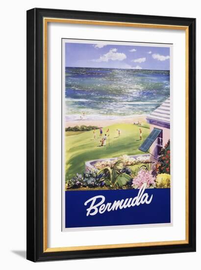 Bermuda Travel Poster-null-Framed Giclee Print