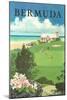 Bermuda Travel Poster-null-Mounted Art Print