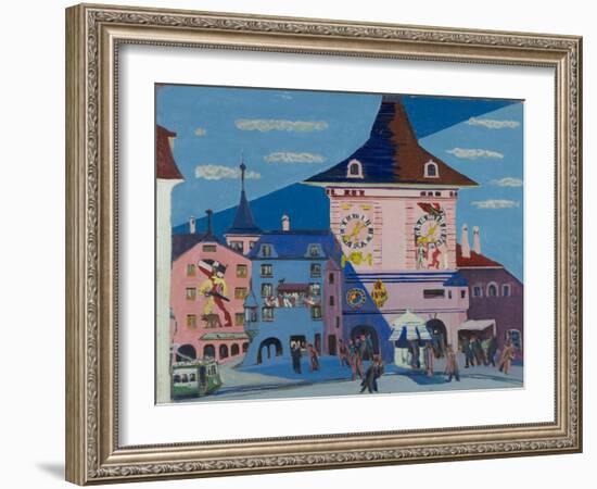 Bern with Belltower, 1935-Ernst Ludwig Kirchner-Framed Giclee Print