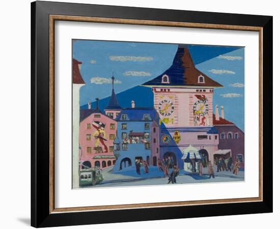 Bern with Belltower, 1935-Ernst Ludwig Kirchner-Framed Giclee Print