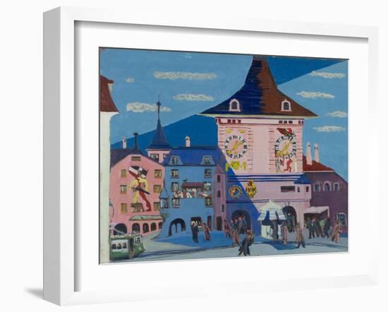 Bern with Belltower, 1935-Ernst Ludwig Kirchner-Framed Giclee Print