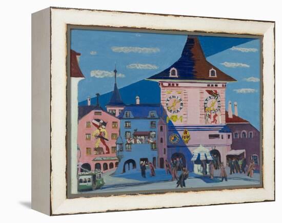 Bern with Belltower, 1935-Ernst Ludwig Kirchner-Framed Premier Image Canvas