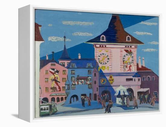 Bern with Belltower, 1935-Ernst Ludwig Kirchner-Framed Premier Image Canvas