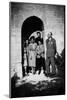 Bernadette Lafont (2nd from l), young, in family with her father (r) and mother (background), Nimes-null-Mounted Photo