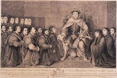 King Henry VIII Surrounded by Kneeling Figures, 1736-Bernard Baron-Framed Giclee Print