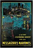 Messageries Maritime, Visitez l'Extreme-Orient-Bernard Blacheire-Framed Art Print