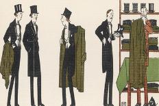 Gentleman Chooses a Tie to Purchase-Bernard Boutet De Monvel-Framed Photographic Print