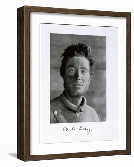 Bernard C Day, a member of Captain Scott's Antarctic expedition, 1910-1913-Herbert Ponting-Framed Photographic Print