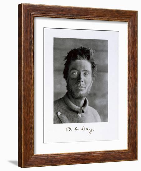 Bernard C Day, a member of Captain Scott's Antarctic expedition, 1910-1913-Herbert Ponting-Framed Photographic Print